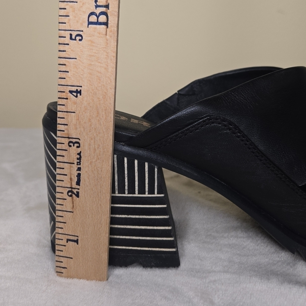 Sorel Nadia Mule Sandal Black/White Size 9 - Picture 12 of 12